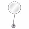 Зеркало косметическое Magic Mirror 10x с подсветкой увеличительное с гибким креплением